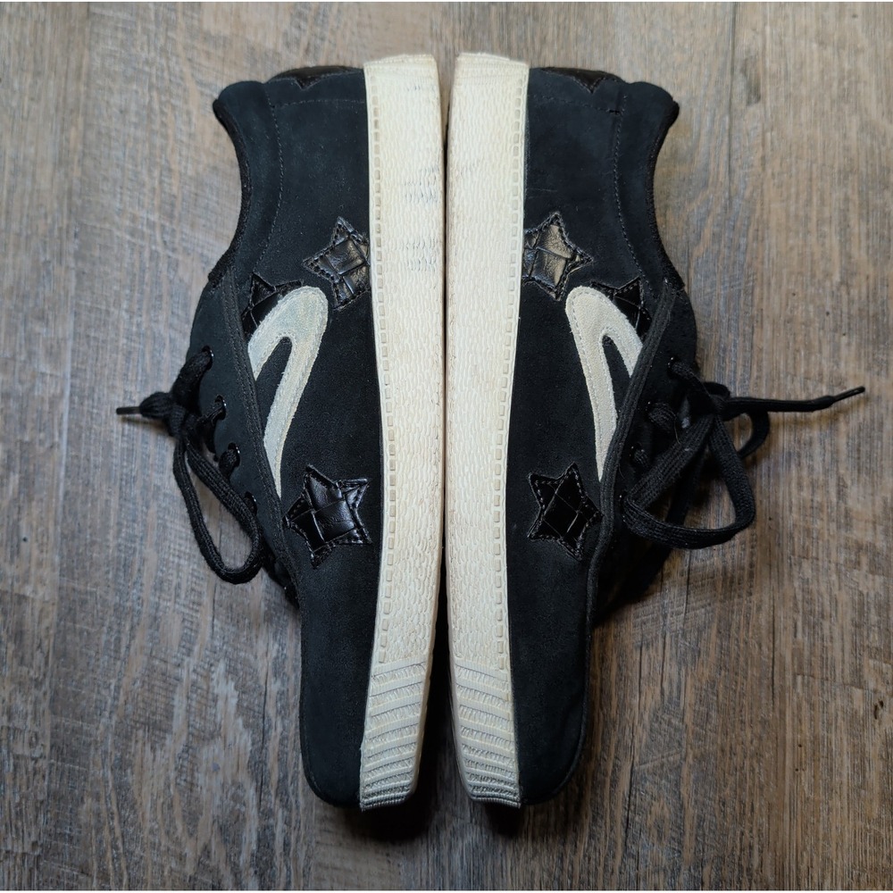 Tretorn Lace-Up Casual Sneakers Nylite Suede Black Shoes With Stars Womens 8.5 - Picture 10 of 13